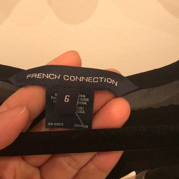 French connection sheer sequin tank top striped 6 - Picture 2 of 4